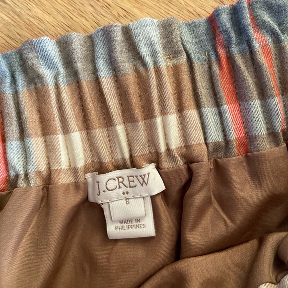 JCrew Wool Skirt Plaid Short - Picture 3 of 3